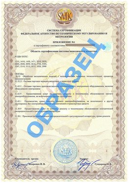 Приложение 1 Сосновый Бор Сертификат ГОСТ РВ 0015-002